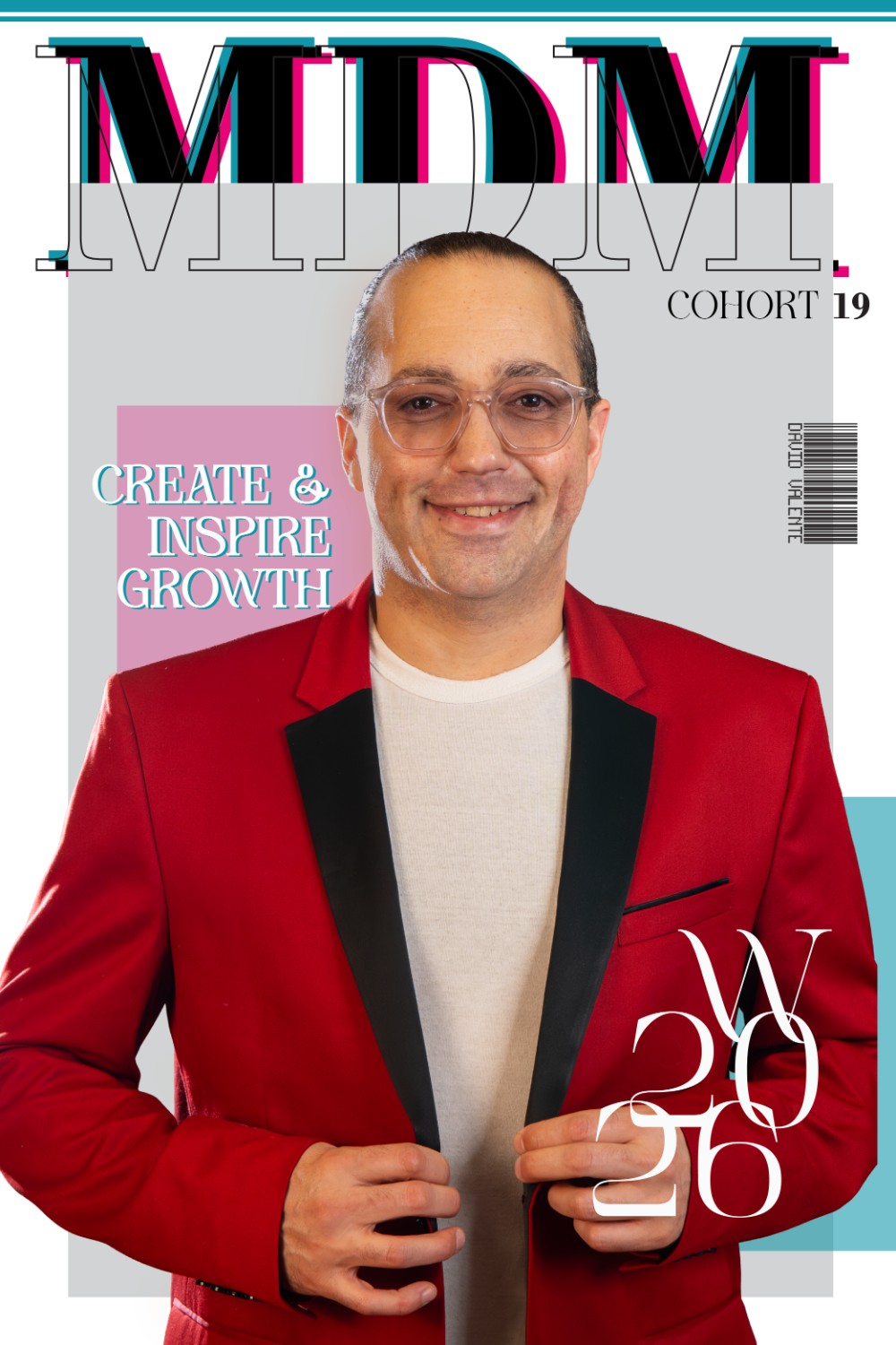David Valente, founder of Valente Productions - Master of Digital Media Cohort 19 cover portrait, Create and Inspire Growth