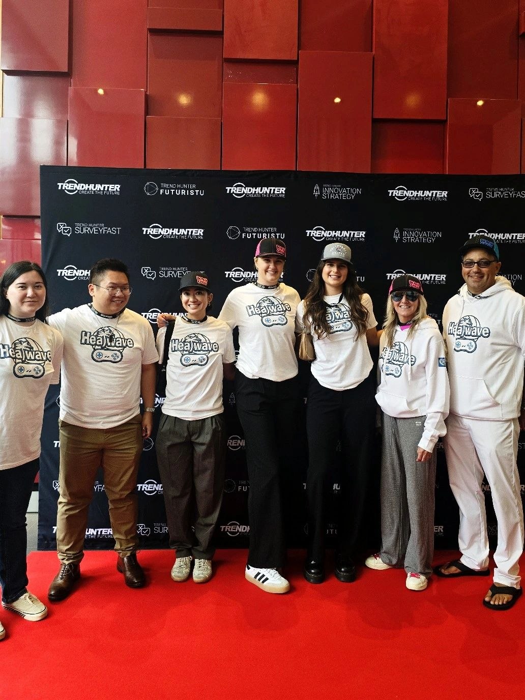 Valente Productions - Heatwave Volleyball team on the Trend Hunter Future Festival red carpet, Toronto 2024